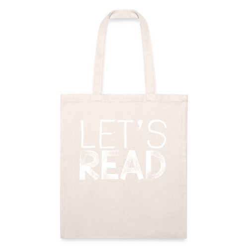 Let's Read Teacher Pillow Classroom Library Pillow - Recycled Tote Bag