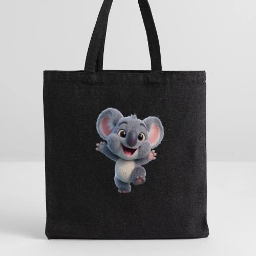 Joyful 3D Baby Koala with Arms Up - Recycled Tote Bag