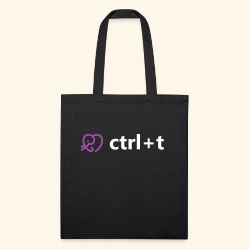 ctrl+t - Recycled Tote Bag