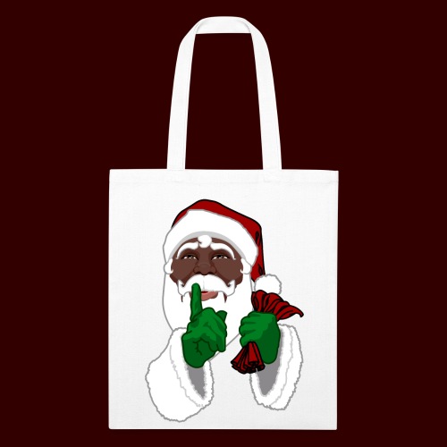 African American Santa Black Santa Clause - Recycled Tote Bag