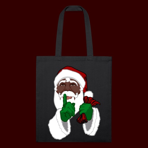 African American Santa Black Santa Clause - Recycled Tote Bag