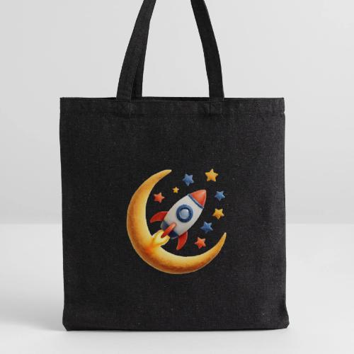 Rocket Among the Stars - Recycled Tote Bag