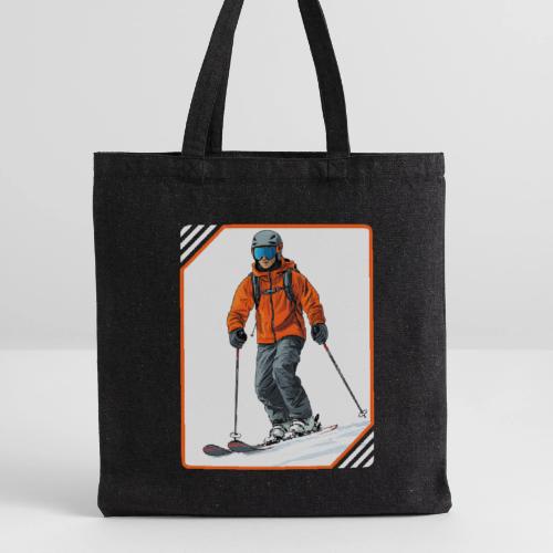 Skiing Thrill Ride - Recycled Tote Bag