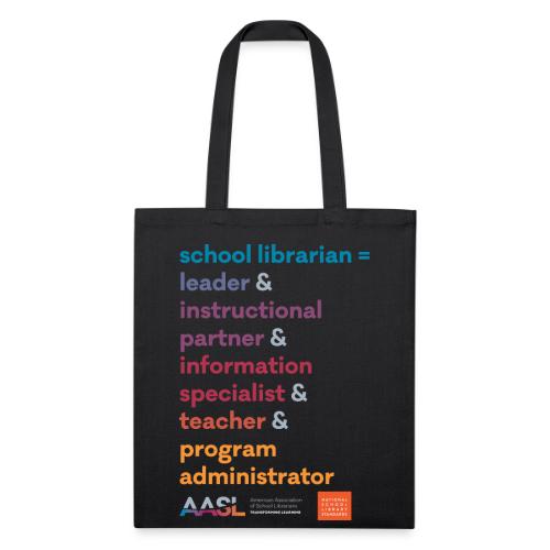 Five Roles of a School Librarian - Recycled Tote Bag