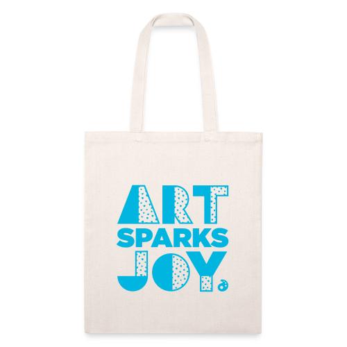 Art Sparks Joy (AOEU Blue) - Recycled Tote Bag