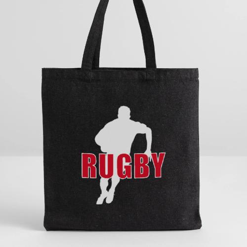 Bold Rugby Action Silhouette - Recycled Tote Bag