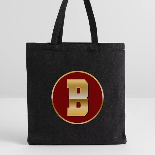 Letter B – Capital Varsity Alphabet Monogram - Recycled Tote Bag