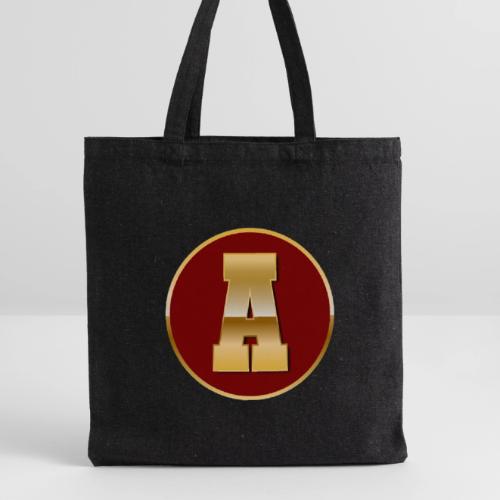 Letter A – Capital Varsity Alphabet Monogram - Recycled Tote Bag