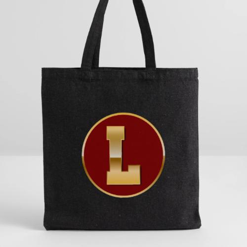Letter L – Capital Varsity Alphabet Monogram - Recycled Tote Bag
