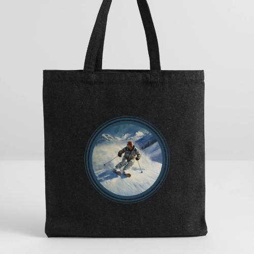 Skiing Power Moves - Recycled Tote Bag
