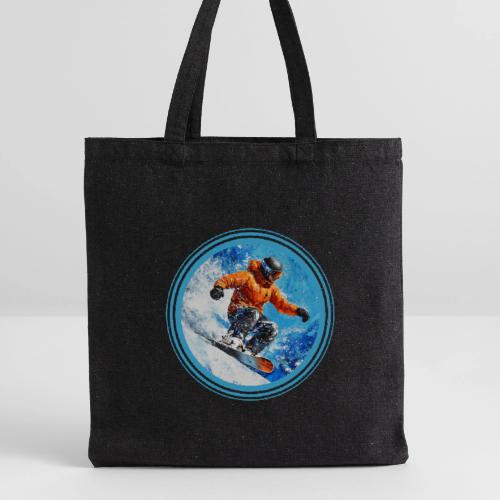 Snowboarding Motion - Recycled Tote Bag