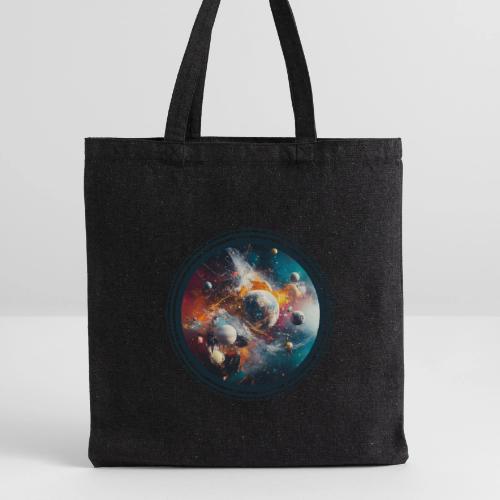 Planets in Acrylic Dreams - Recycled Tote Bag