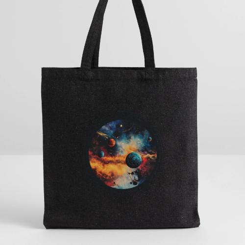 Cosmic Brush Planets - Recycled Tote Bag