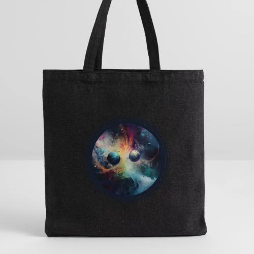 Chaotic Color Planets - Recycled Tote Bag