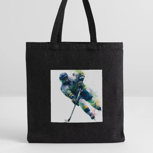 Hockey: Frozen Motion - Recycled Tote Bag