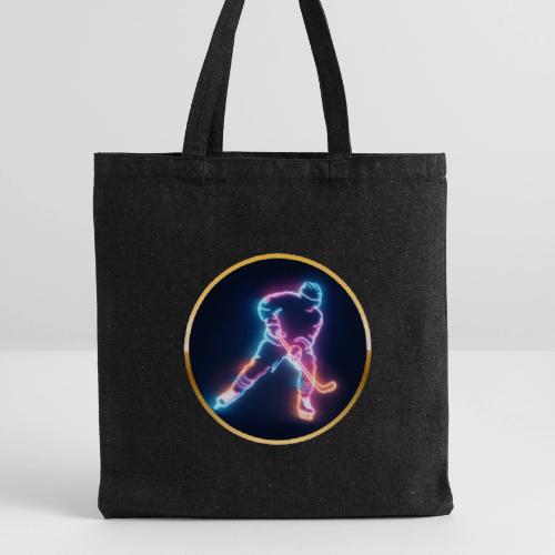 Golden Neon Hockey - Recycled Tote Bag