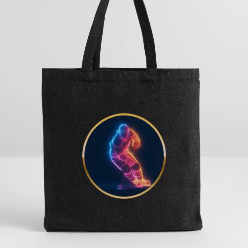 Hockey: Neon Hockey Sketch - Recycled Tote Bag