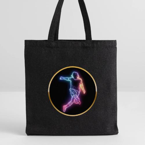 Soccer: Neon Goal Fusion - Recycled Tote Bag