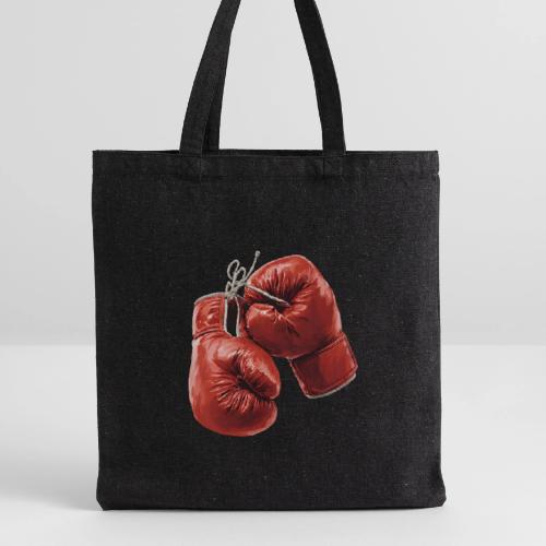 Boxing: Hanging Gloves Icon - Recycled Tote Bag