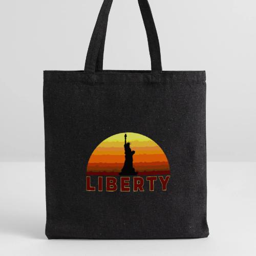 USA: Sunset Liberty Bold - Recycled Tote Bag