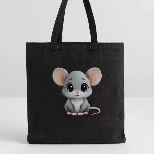 Baby Mouse: Little Grey Explorer - Recycled Tote Bag