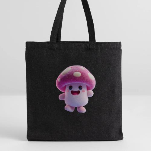 Mushroom: Purple Forest Friend - Recycled Tote Bag