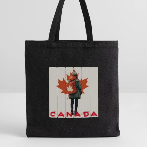 Canada: Proud Canadian Woman - Recycled Tote Bag