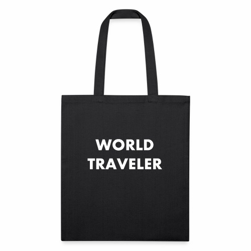 World Traveler White Letters - Recycled Tote Bag