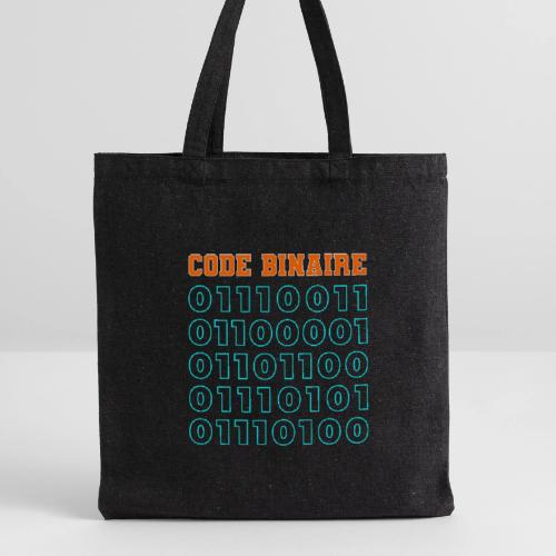 Hi in binary code - Recycled Tote Bag