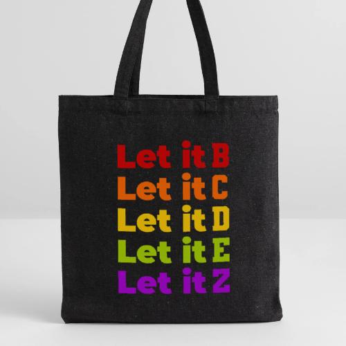 Let It Be Alphabetical - Recycled Tote Bag