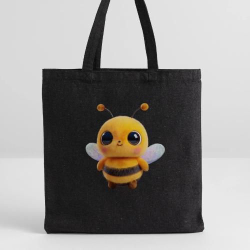 Sweet Cartoon Baby Bee with Innocent Eyes - Recycled Tote Bag