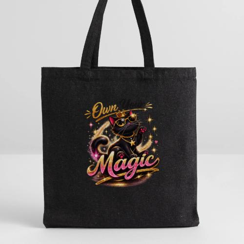 Own Your Magic – Glam Black Cat - Recycled Tote Bag