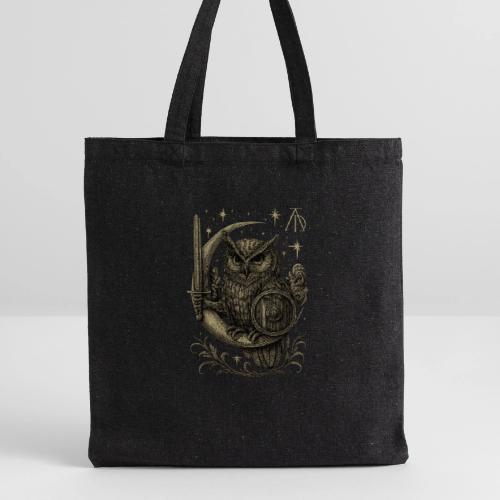 Moon Warrior Owl – Celestial Strength Tee - Recycled Tote Bag