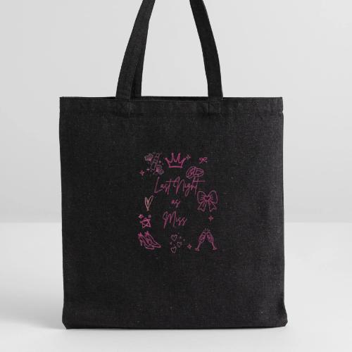 Last Night as Miss Bachelorette - Recycled Tote Bag