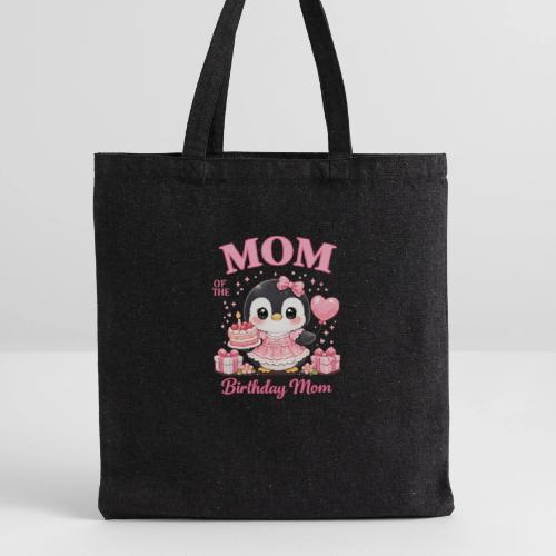 Cute Penguin Birthday Mom Kawaii Cake Balloon Gift - Recycled Tote Bag