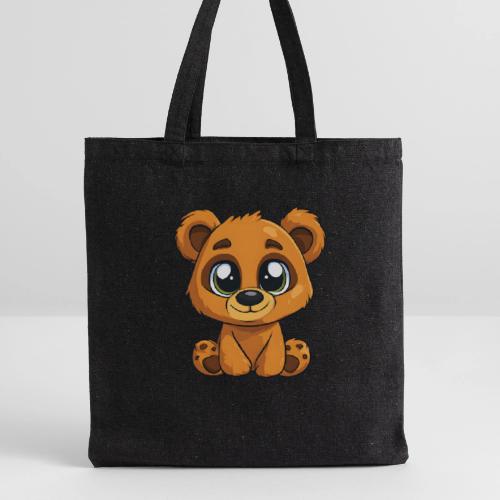 Smiling Sitting Baby Bear - Recycled Tote Bag