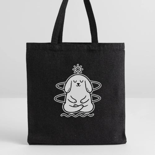 Cute Meditating Bunny Zen Yoga Animal - Recycled Tote Bag