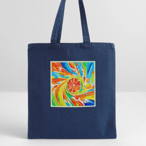 Citrus swirling Splash Design - Recycled Tote Bag