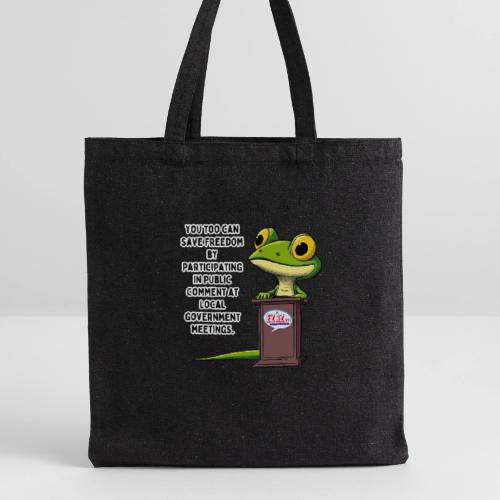 Public Comment Lizard Design - Recycled Tote Bag