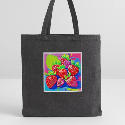 Pop Art Strawberries - Recycled Tote Bag