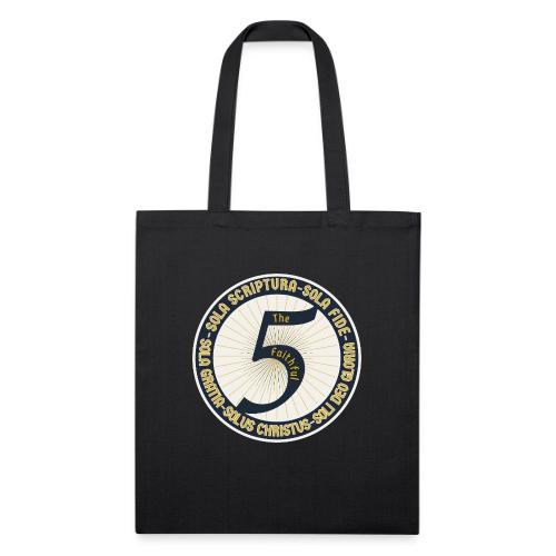The Faithful Five - Five Sola's of the Reformation - Recycled Tote Bag