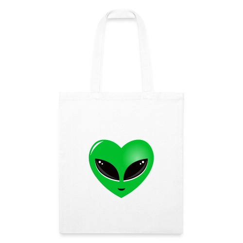 Alien Heart - Recycled Tote Bag