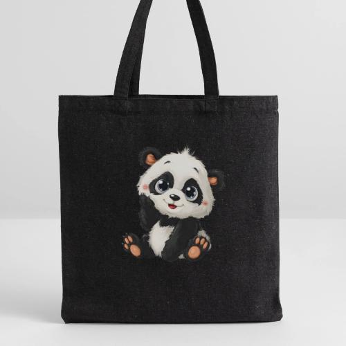 Blushing Baby Panda - Recycled Tote Bag
