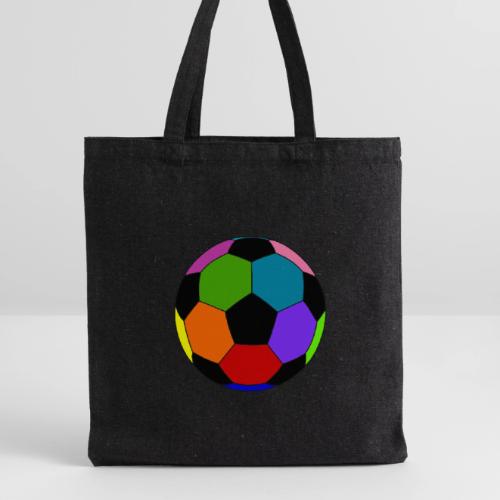 Multi-colored soccer ball - Recycled Tote Bag