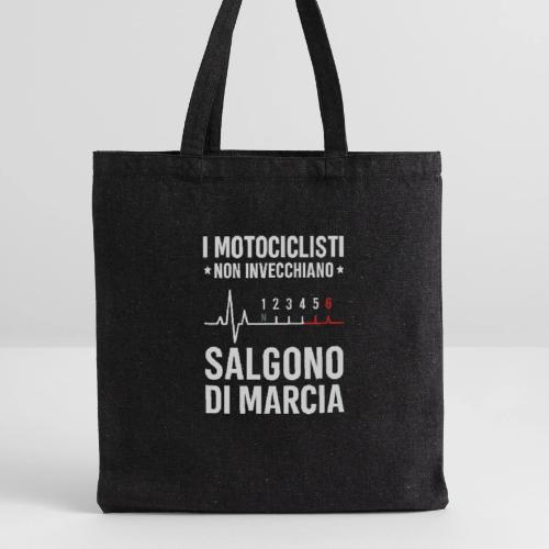 Motorcyclists Never Age Heartbeat Design - Recycled Tote Bag