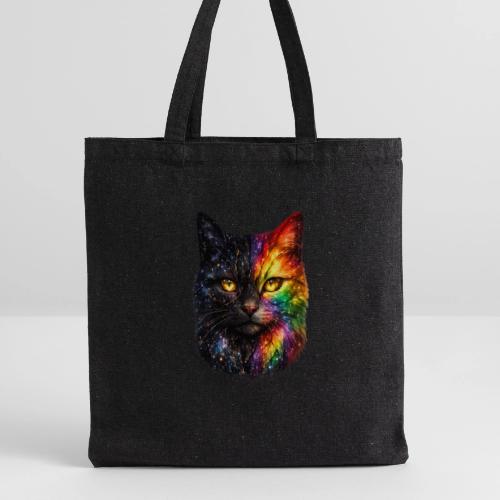 Cosmic Galaxy Rainbow Cat - Recycled Tote Bag