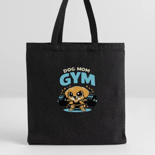 Chibi Dog Gym Workout - Recycled Tote Bag