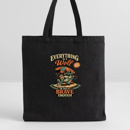 Everything Is A Wolf – Retro Chill - Recycled Tote Bag