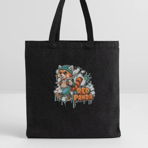 Red Panda Street Graffiti Vibes - Recycled Tote Bag