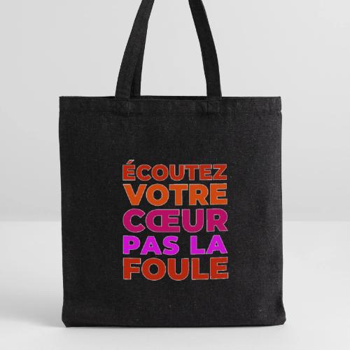 Heart first - Recycled Tote Bag